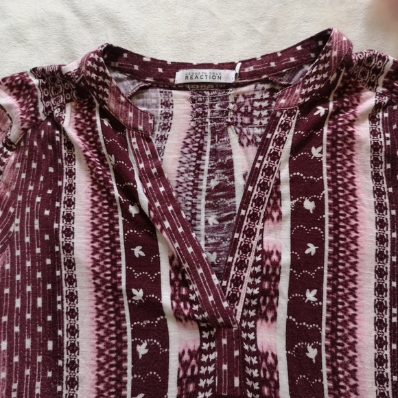 🔵 3/$30 KENNETH COLE REACTION  3 1/4 Sleeve Top - Picture 5 of 13
